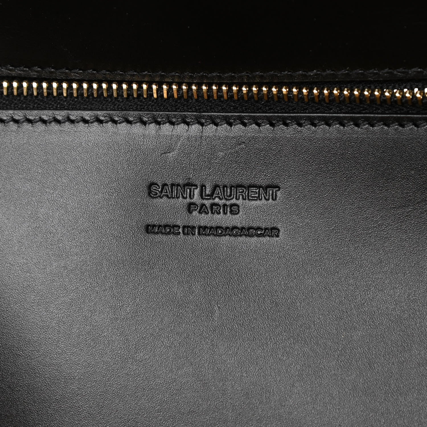 Saint Laurent Raffia Calfskin Medium Panier Tote 6 of 10