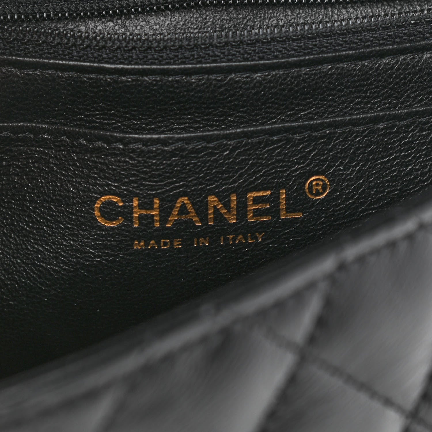Chanel Lambskin Quilted Mini Square Flap Black 6 of 9