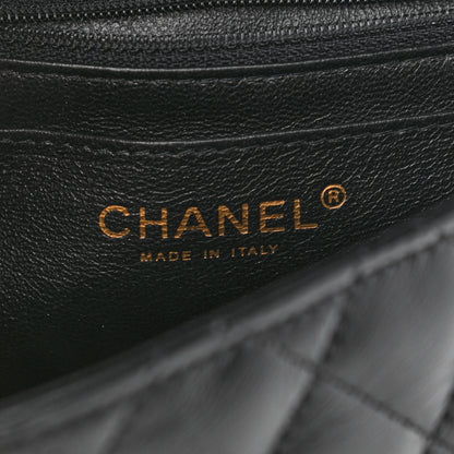 Chanel Lambskin Quilted Mini Square Flap Black 6 of 9