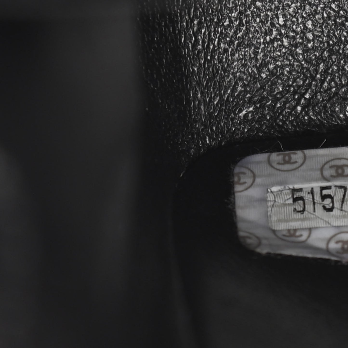 Patent Quilted Medium Double Flap Black