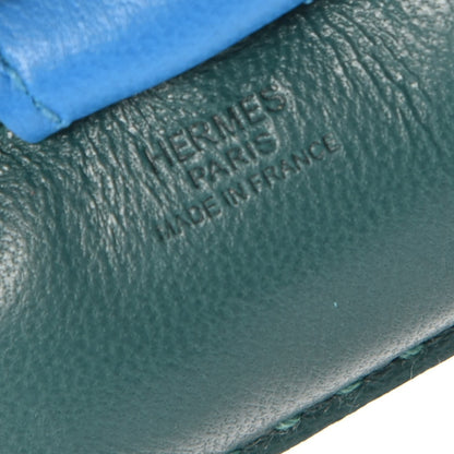 Hermes Milo Lambskin Grigri Rodeo Horse Bag Charm PM Malachite Bleu Zanzibar Lime 3 of 4