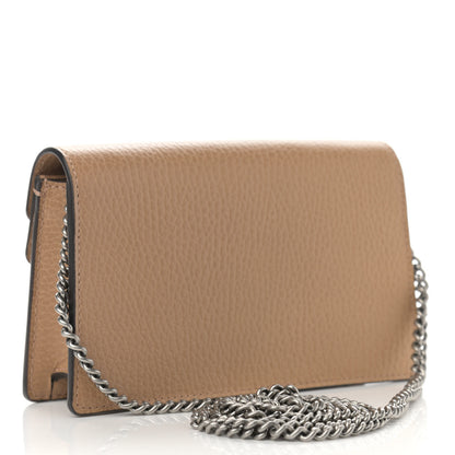 Gucci Dollar Calfskin Crystal Super Mini Dionysus Shoulder Bag Natural Tan Black Diamond 2 of 9