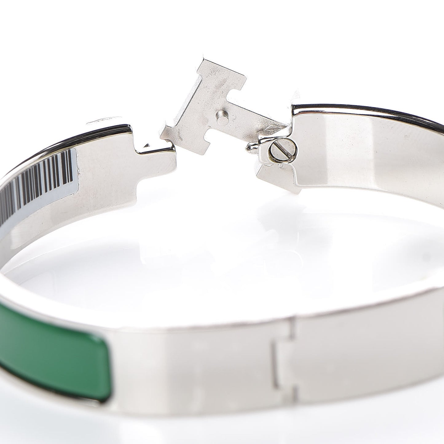 Enamel Narrow Clic Clac H Bracelet PM Vert Sapin