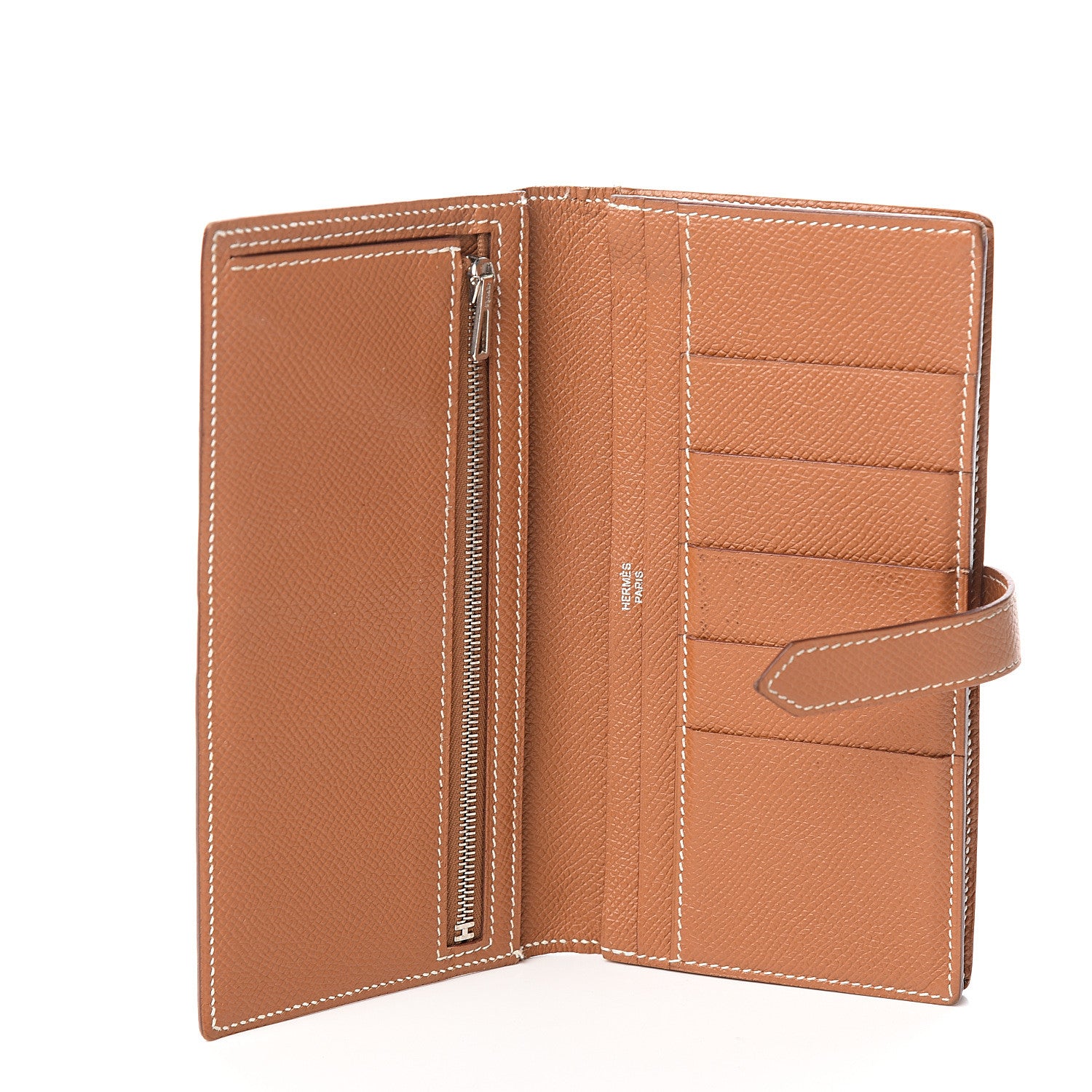Hermes Epsom Bearn Gusset Wallet Gold 4 of 10