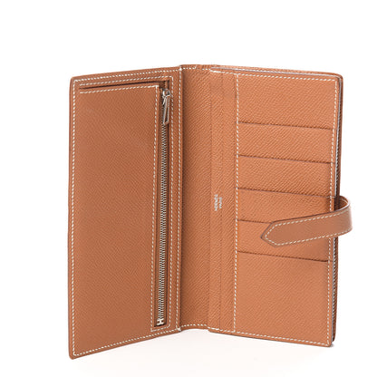 Hermes Epsom Bearn Gusset Wallet Gold 4 of 10