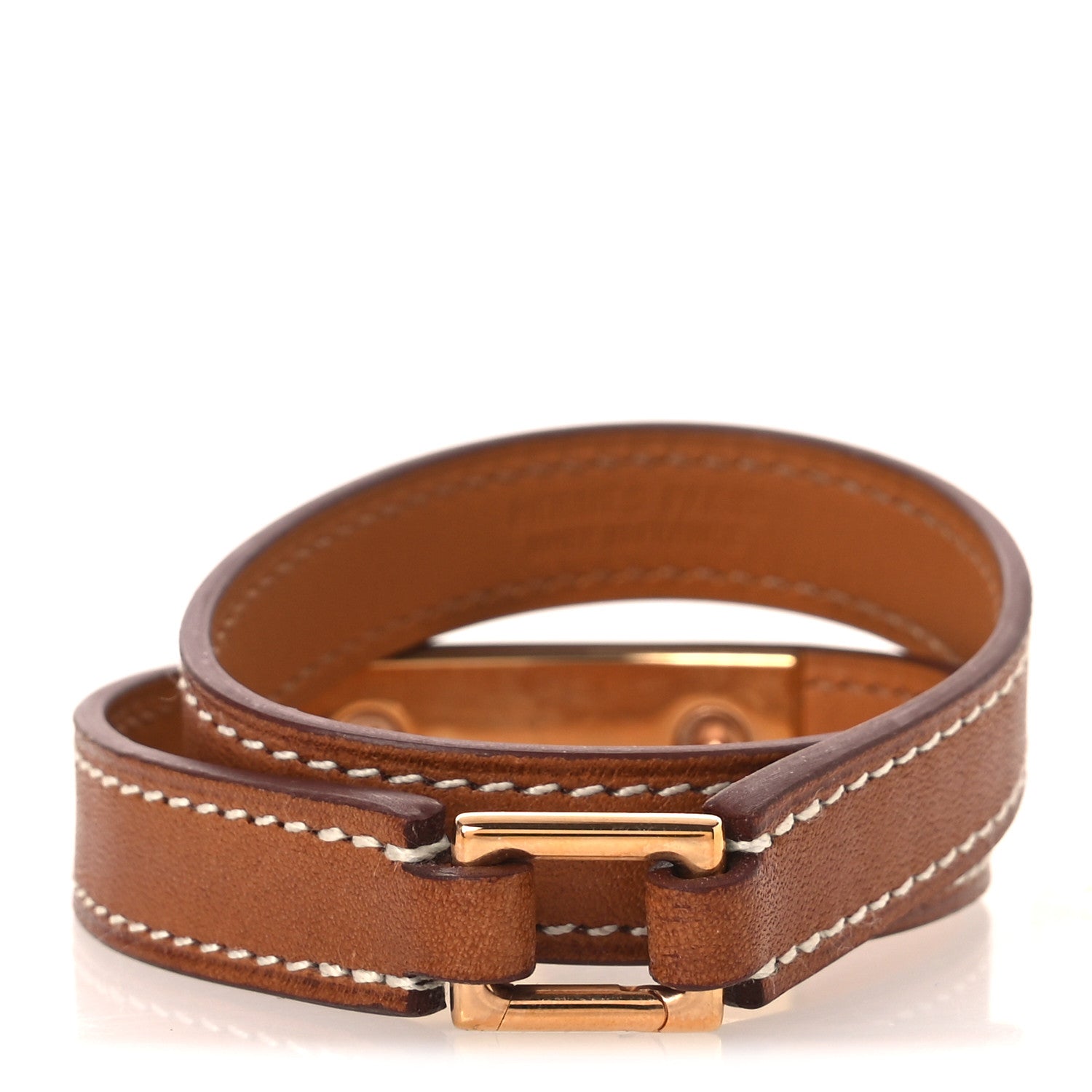 Hermes Swift Rivale Double Tour Bracelet S Gold 3 of 7