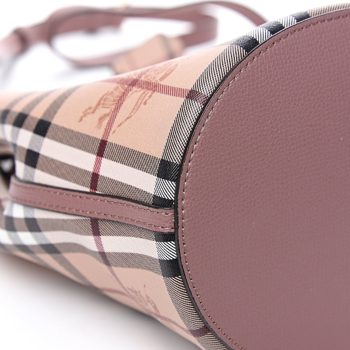 Haymarket Check Colours Small Lorne Bucket Crossbody Light Elderberry