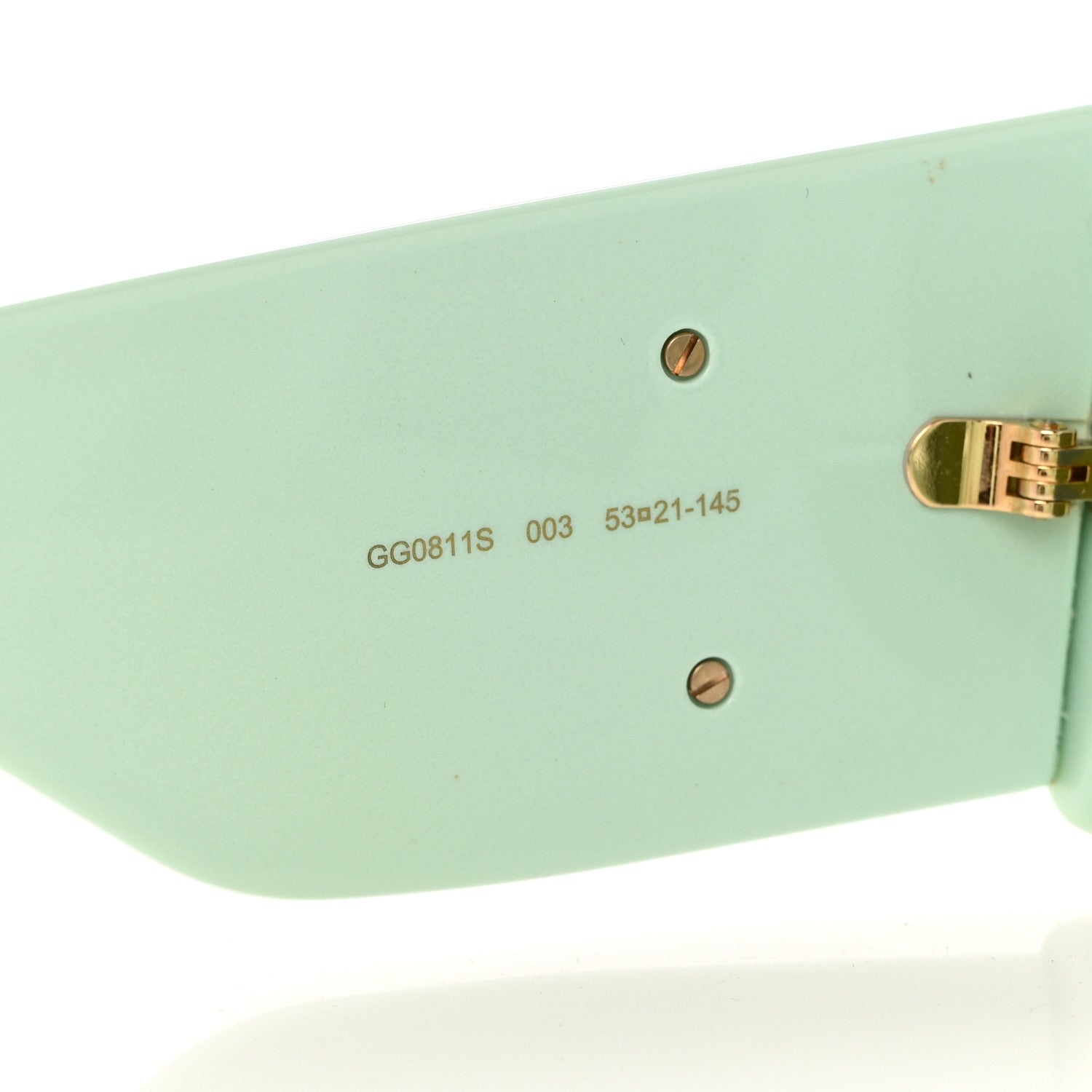 Gucci Acetate Rectangular Sunglasses GG0811S Green 5 of 7