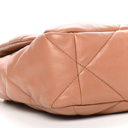 Chanel Lambskin Quilted Large Chanel 19 Flap Brown 8 of 9