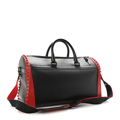 Christian Louboutin Calfskin Sneakender Studded Duffle Bag Black 2 of 8