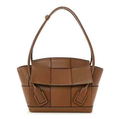 Bottega Veneta French Calfskin Maxi Intrecciato Small Arco Wood 1 of 12