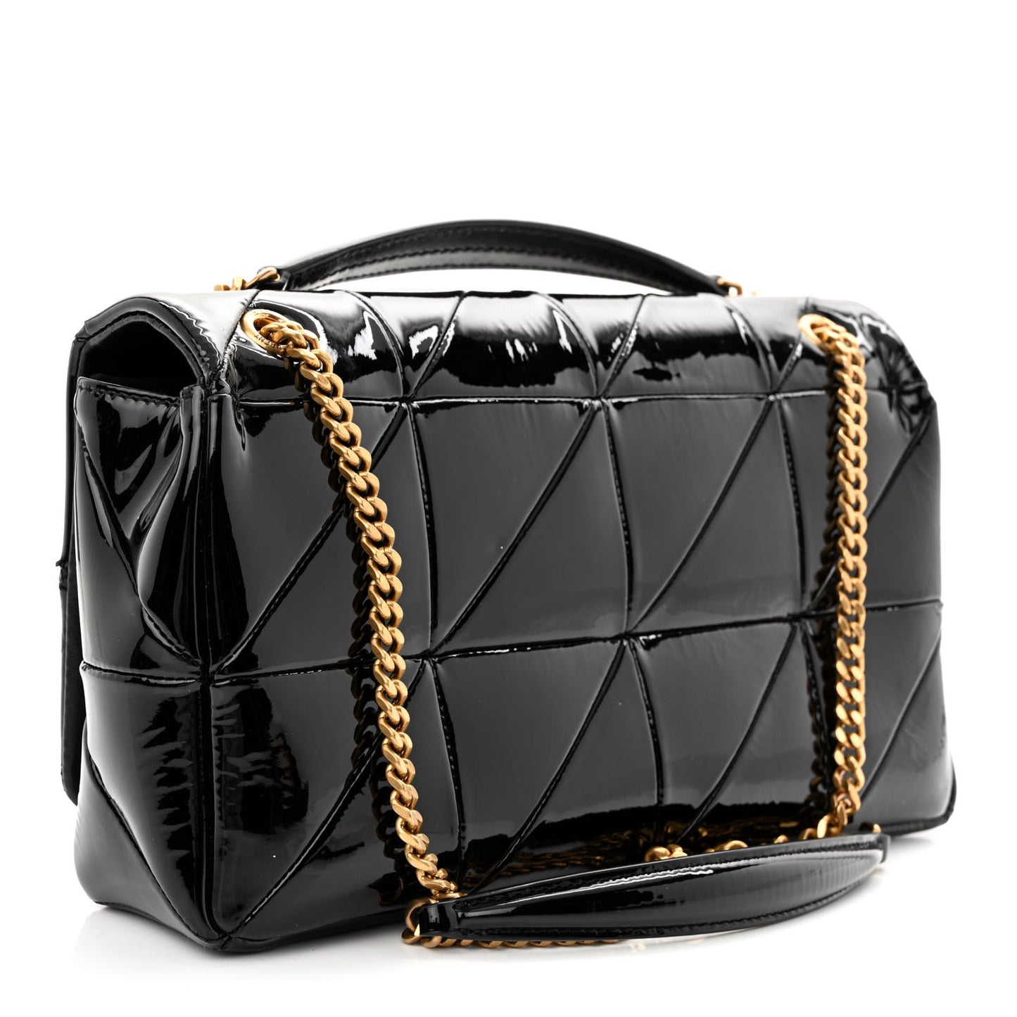 Patent Patchwork Monogram Medium Jamie Black