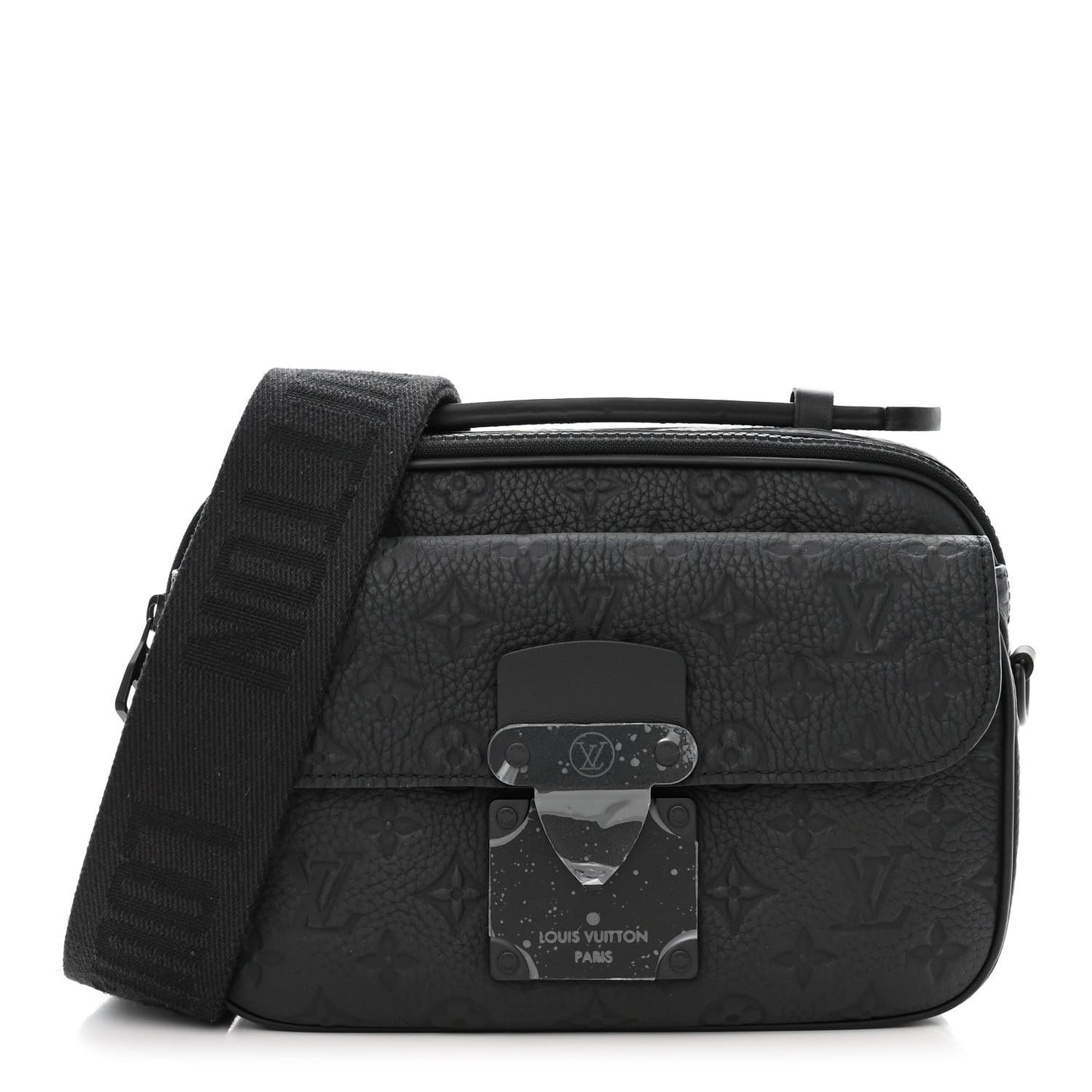 Taurillon Monogram S Lock Messenger Black