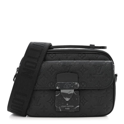 Louis Vuitton Taurillon Monogram S Lock Messenger Black 1 of 10