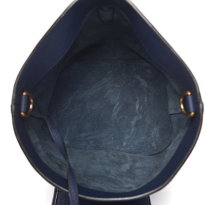 Gucci Soft Grained Calfskin Small Jackie Bucket Bag Classic Blue Marine 7 of 13