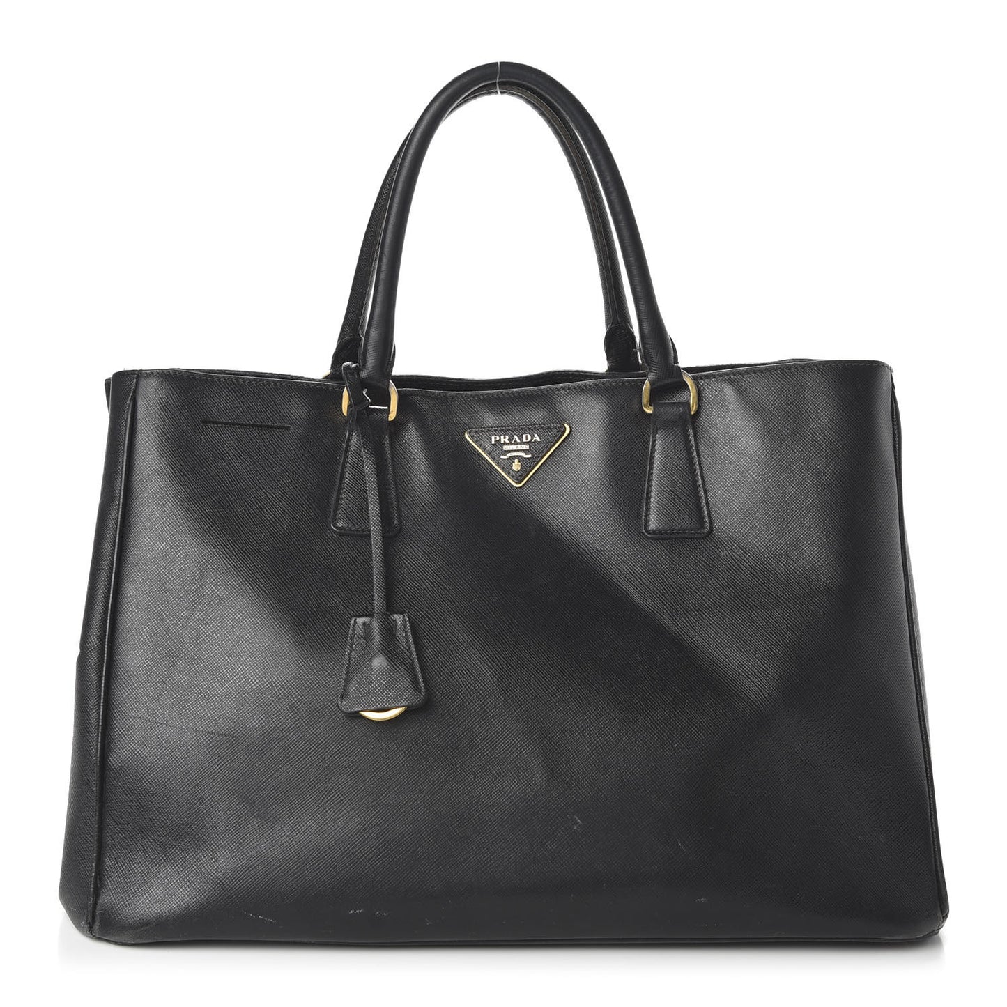 Saffiano Lux Large Tote Black