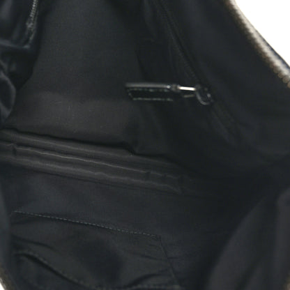 Gucci GG Supreme Monogram Crossbody Messenger Bag Black Grey 5 of 10