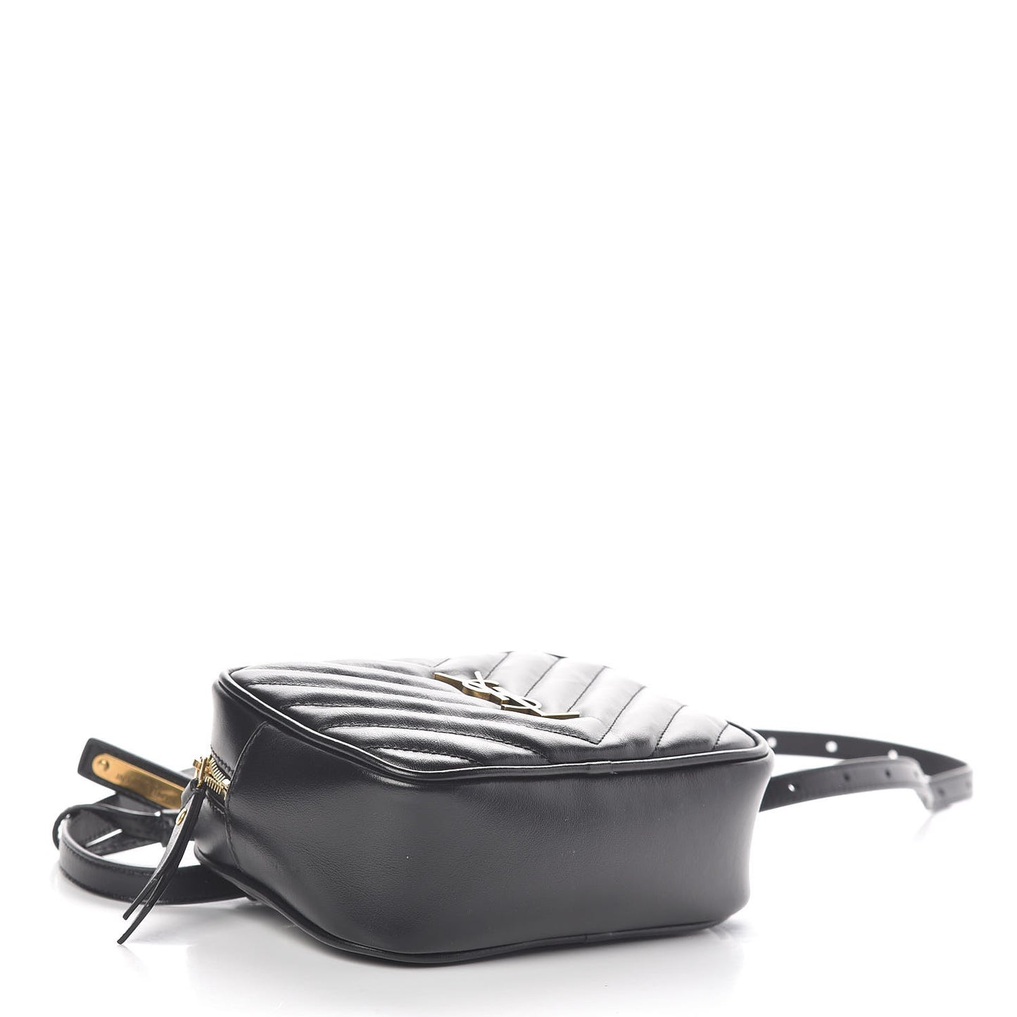 Calfskin Matelasse Monogram Lou Belt Bag Black