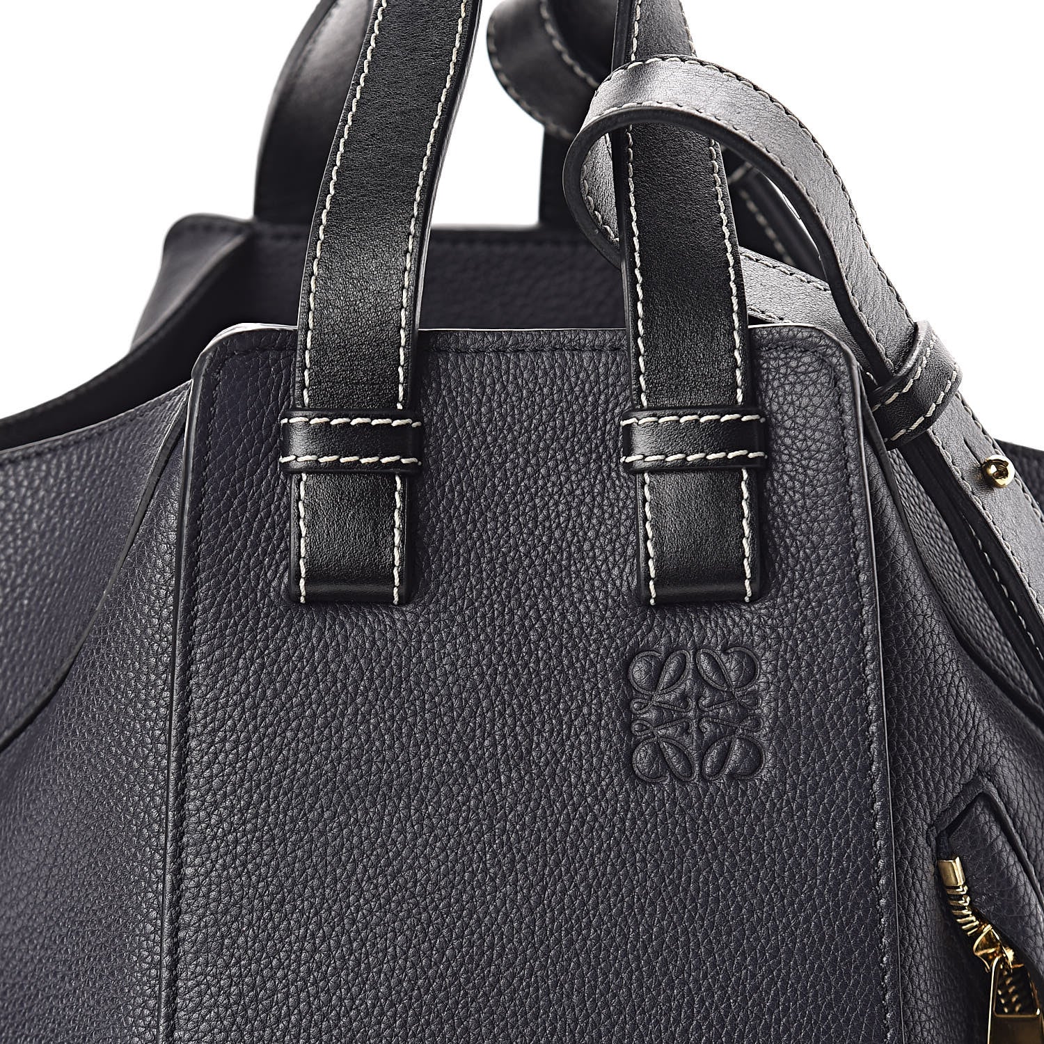 Loewe Calfskin Small Hammock Shoulder Bag Midnight Blue Black 7 of 9