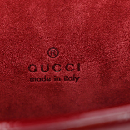 Gucci Crinkled Patent Mini Dionysus Shoulder Bag Rosso Ancora Red 6 of 10