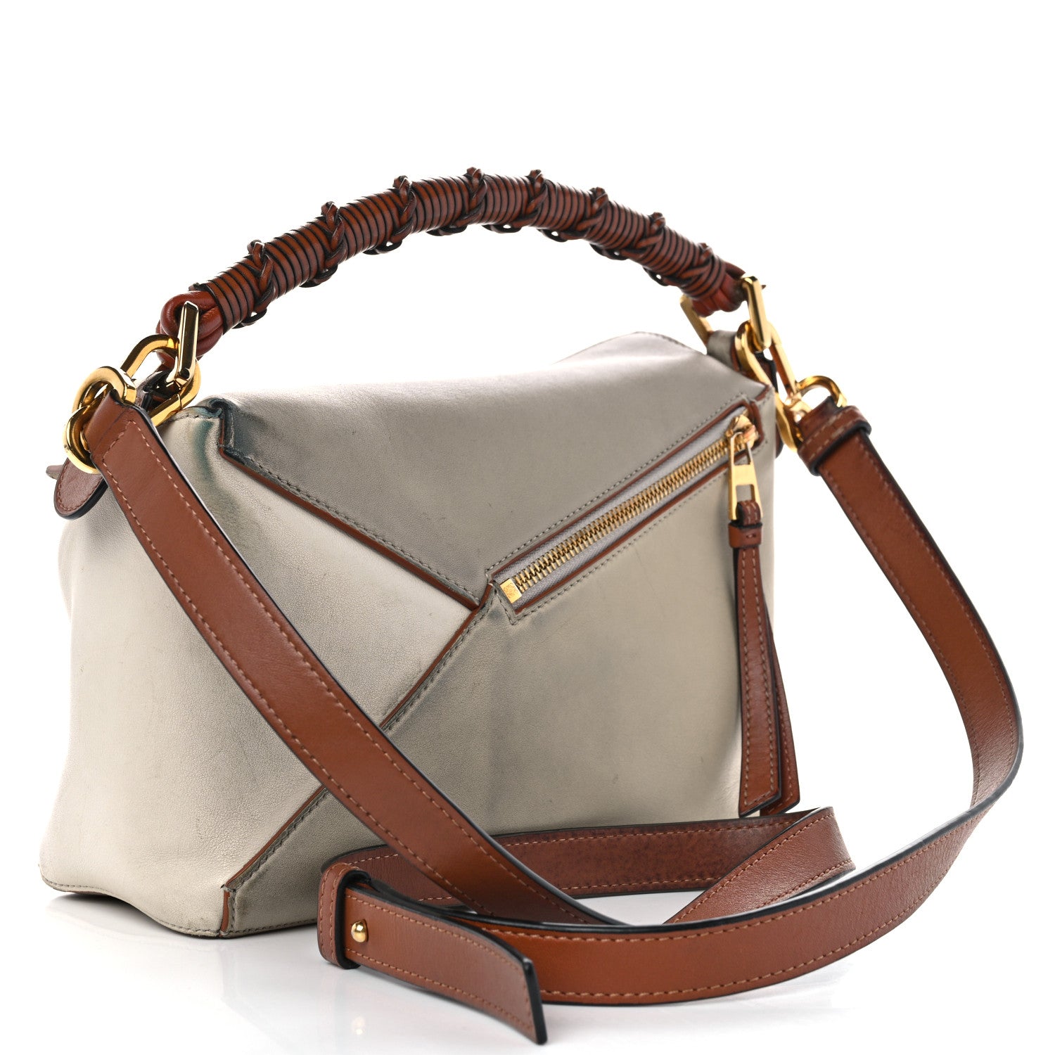Loewe Calfskin Small Puzzle Edge Bag Ghost Soft White 3 of 16
