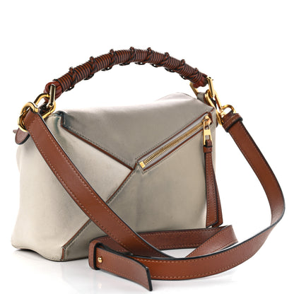 Loewe Calfskin Small Puzzle Edge Bag Ghost Soft White 3 of 16