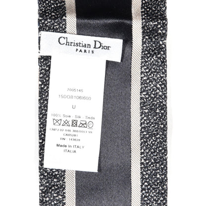 Christian Dior Silk Oblique Mitzah Scarf Blue 4 of 4