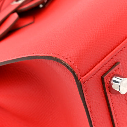 Hermes Epsom Birkin Sellier 25 Rouge De Coeur 12 of 16
