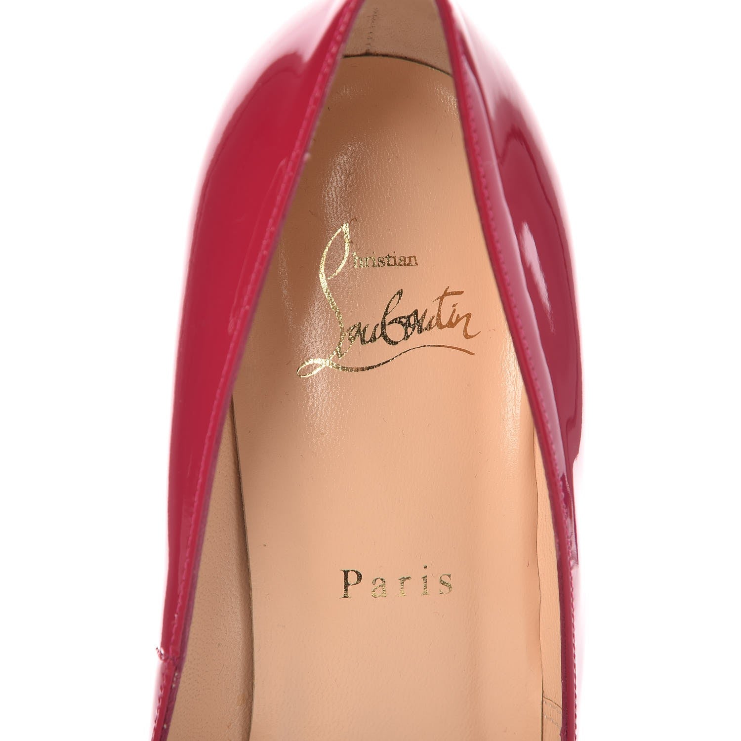 Christian Louboutin Patent Bianca 120 Pumps 39.5 Fuchsia 5 of 9