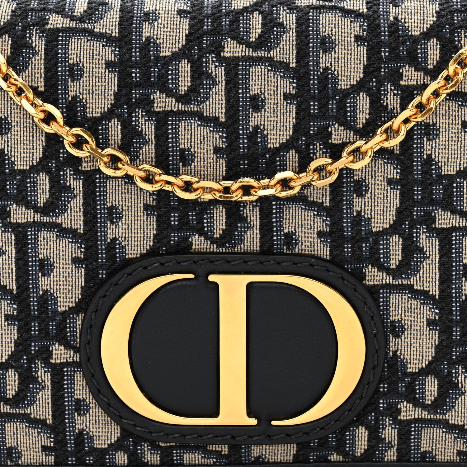 Christian Dior Oblique 30 Montaigne 2-In-1 Pouch Blue 8 of 10