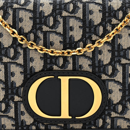 Christian Dior Oblique 30 Montaigne 2-In-1 Pouch Blue 8 of 10
