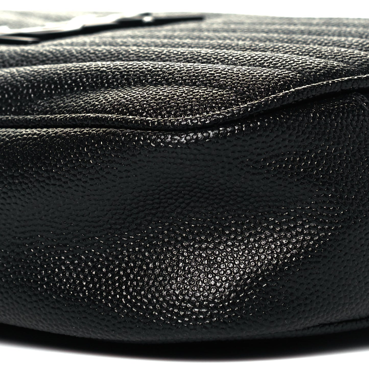 Grain De Poudre Matelasse Monogram Mini Lou Camera Bag Black