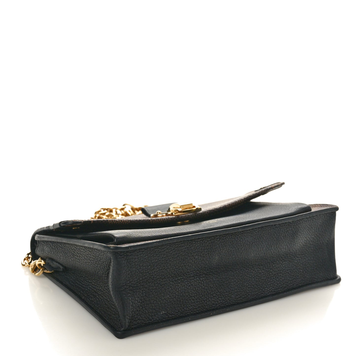 Damier Ebene Vavin Chain Wallet Black