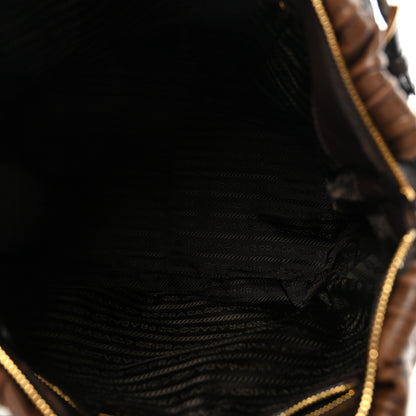 Prada Nappa Gaufre Shopping Satchel Noce 5 of 9
