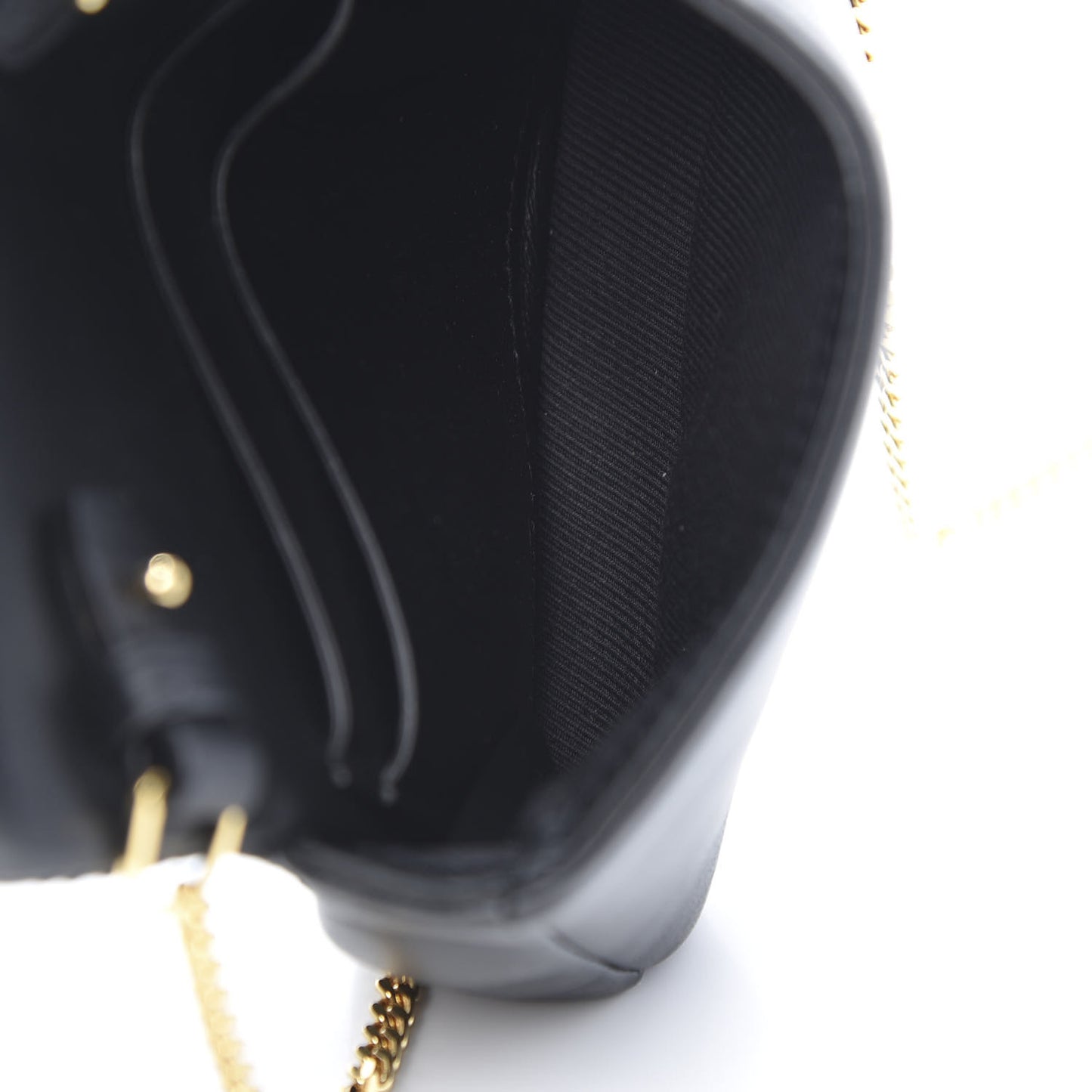 Lambskin Quilted Micro Lola Bag Black