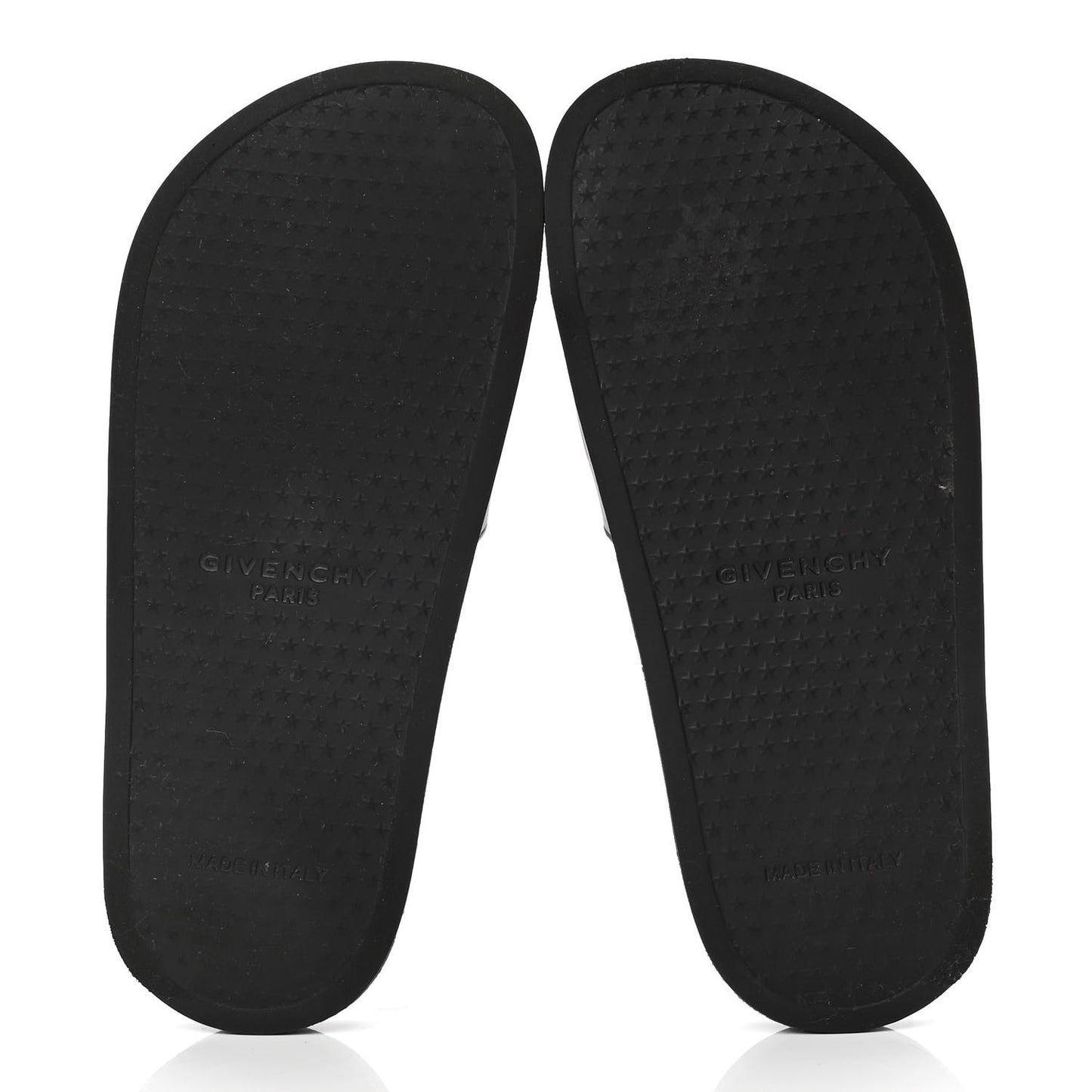 Rubber Logo Pool Slide Sandals 35 Black