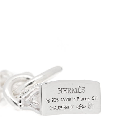 Hermes Sterling Silver Kelly Amulettes Bracelet SH 3 of 4