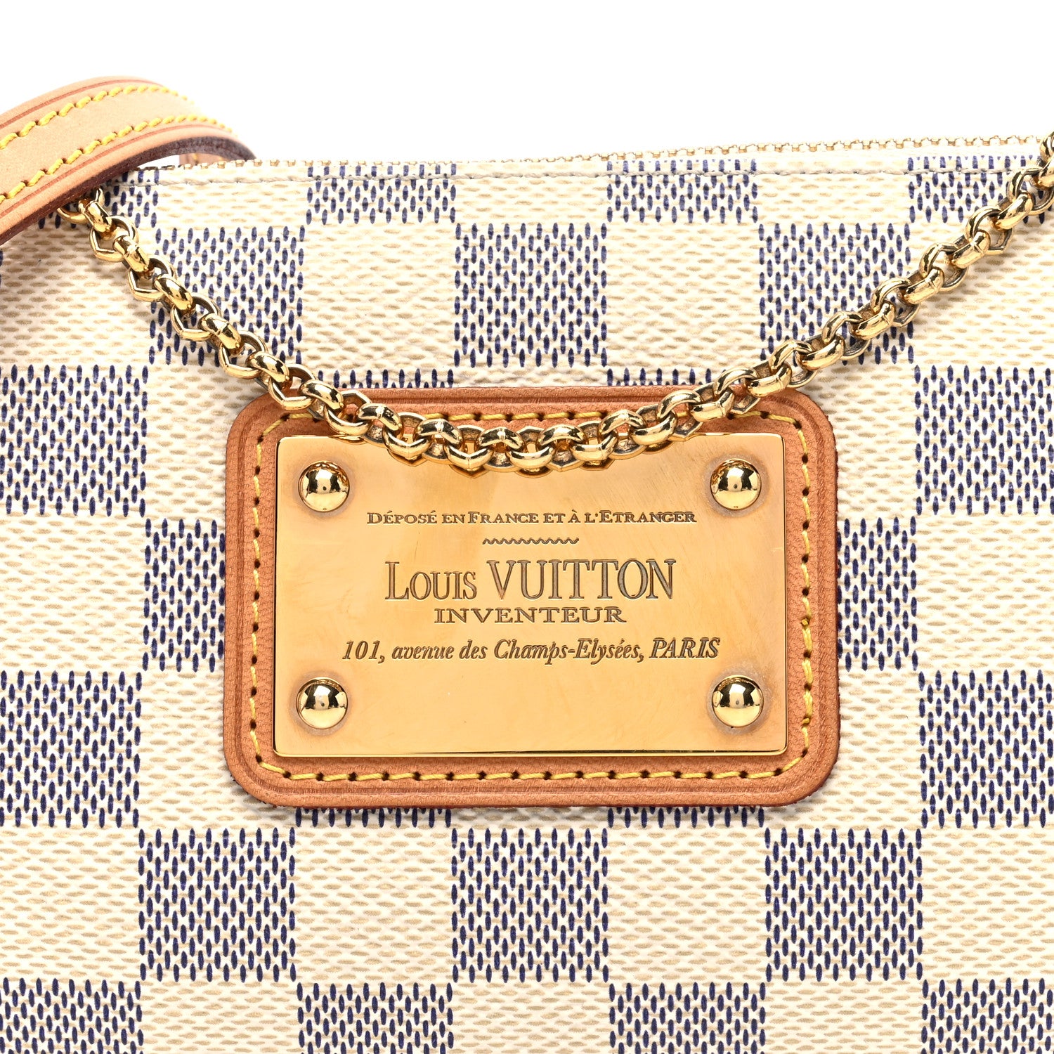 Louis Vuitton Damier Azur Eva Clutch 7 of 9
