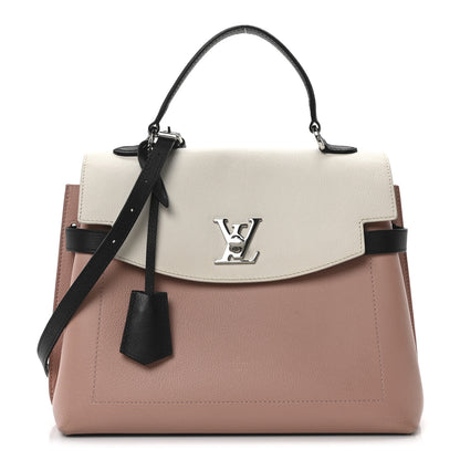 Louis Vuitton Soft Calfskin Lockme Ever Rose Ballet White Maito Black 1 of 9