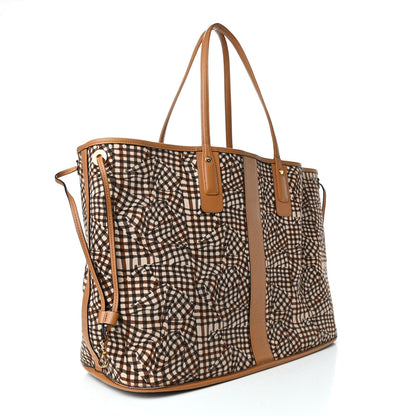 MCM Visetos Large Liz Reversible Shopper Tote Cognac 4 of 8