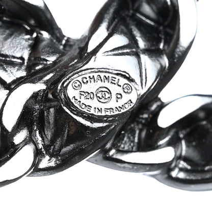 Chanel Quilted CC Brooch Ruthenium 4 of 5