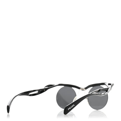 Prada Acetate Rimless Sunglasses SPR A24 Black 4 of 8