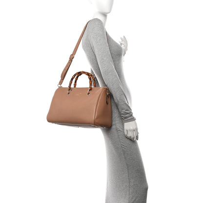 Gucci Calfskin Medium Bamboo Shopper Boston Camelia 2 of 11