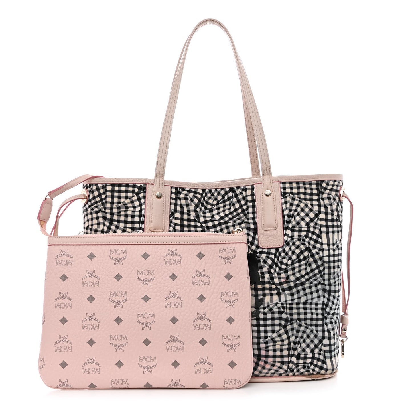 Visetos Medium Liz Reversible Shopper Tote Soft Pink