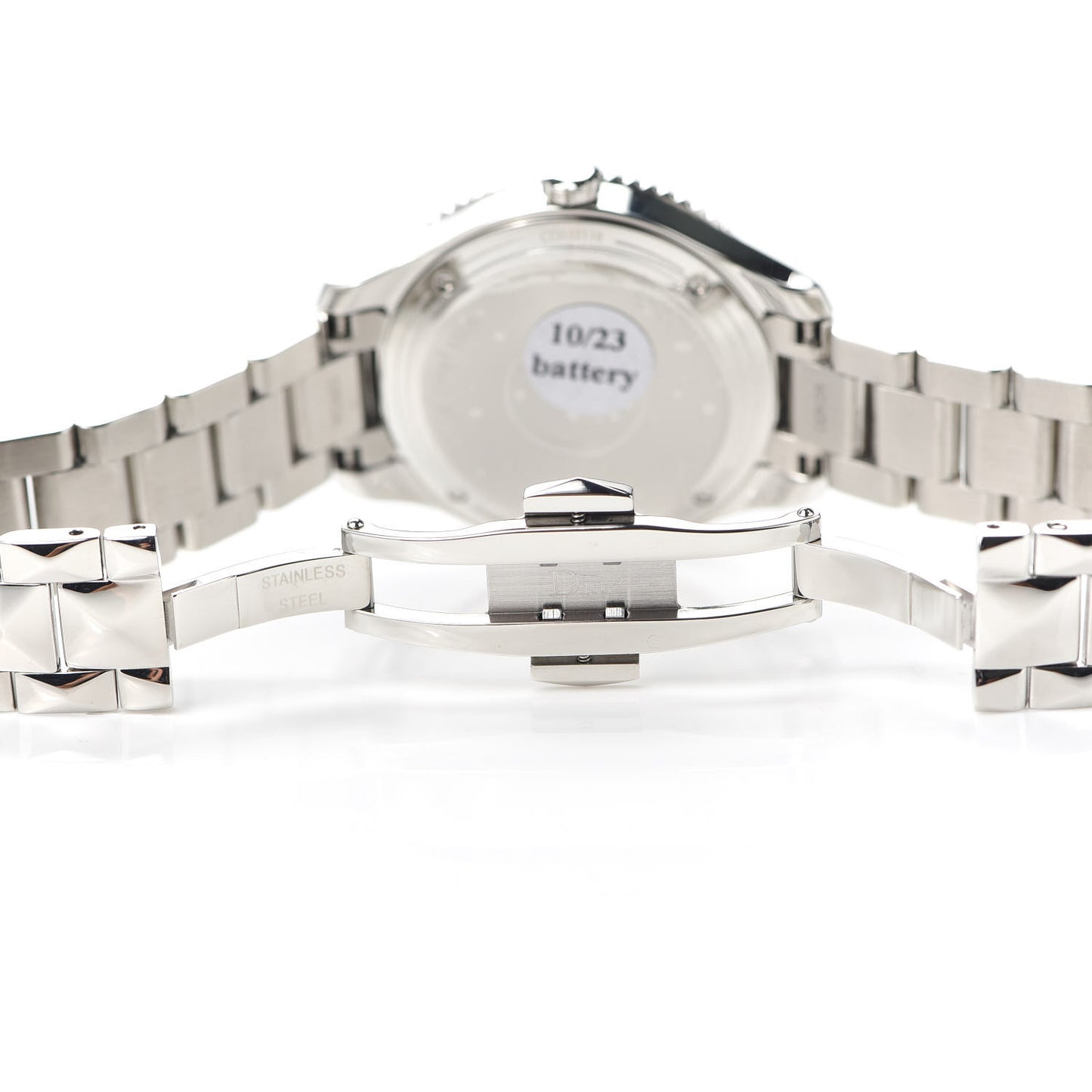 Stainless Steel Diamond 32mm Dior VIII Montaigne Quartz Watch