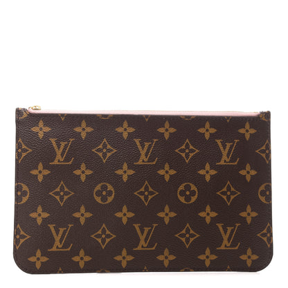 Louis Vuitton Damier Ebene Neverfull MM GM Pochette Rose Ballerine 1 of 7