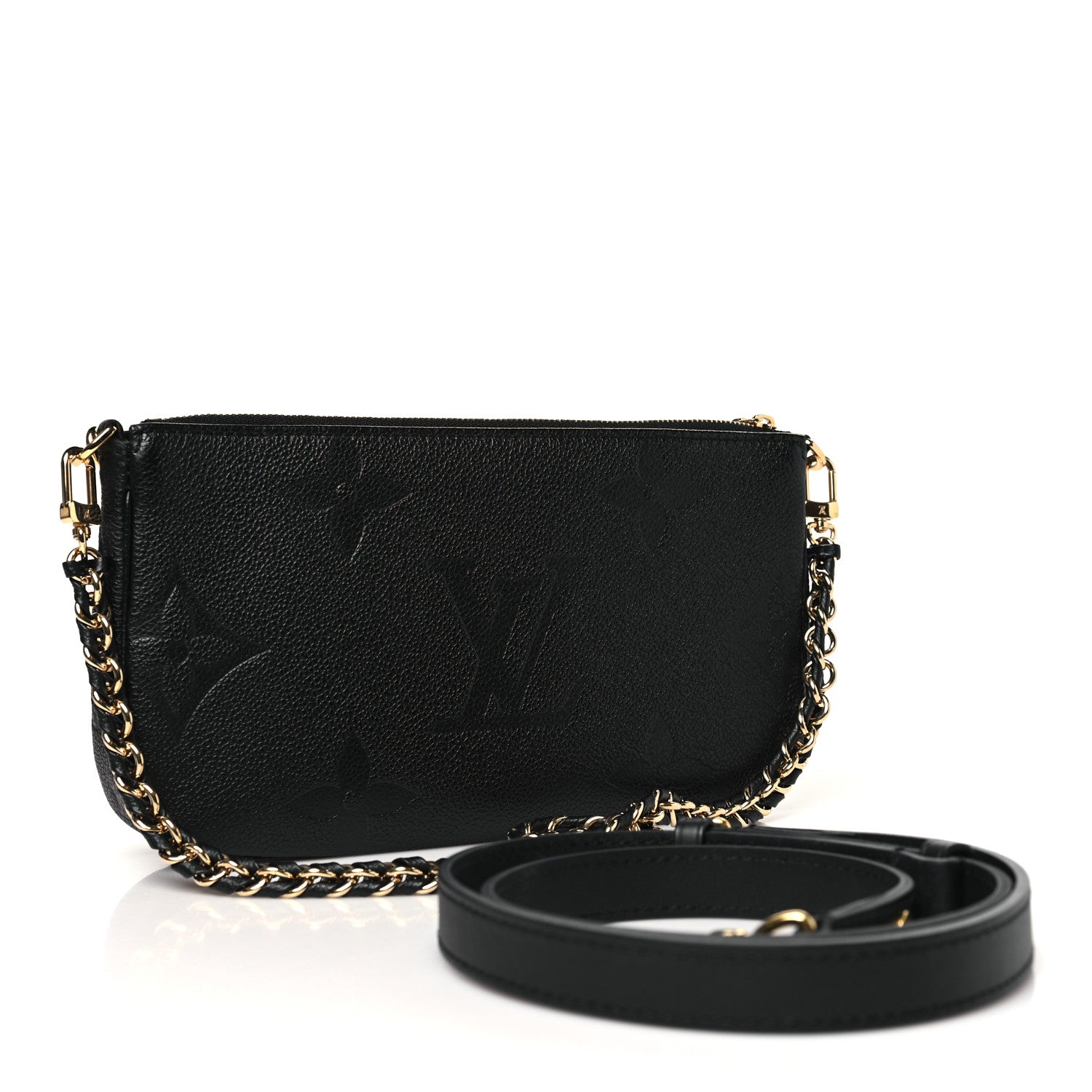 Louis Vuitton Empreinte Monogram Giant Multi Pochette Accessories Black 3 of 10