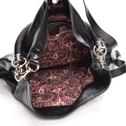 Gucci Calfskin Large Indy Top Handle Hobo Black 8 of 10