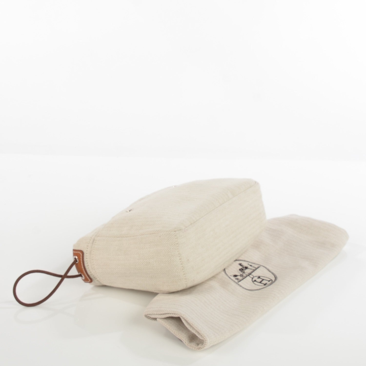 Hermes Canvas Barenia Fourbi 20 PM Pouch Naturel Fauve 5 of 10