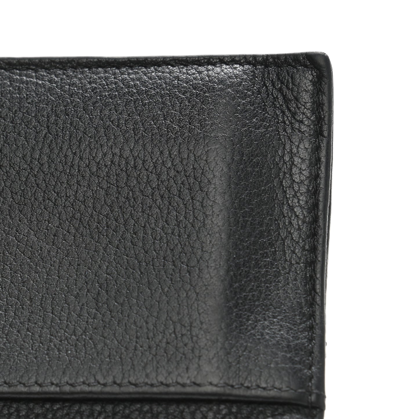 Grained Calfskin CC Card Holder Black